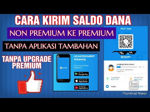 Cara transfer dana tanpa upgrade premium