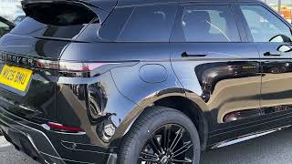Driving Luxury: Range Rover Evoque P270e Dynamic SE Santorini Black - MV25BMU