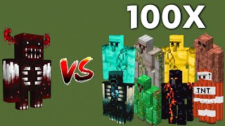 The Blood warden VS More Golem Battle in Minecraft (Bedrock Edition Minecraft 1.20) by The N VS MOBS 331 views 1 month ago 6 minutes, 52 seconds