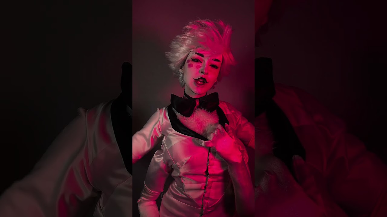 Angeldust used to be happy -  Huskerdust in real life - Hazbin Hotel cosplays