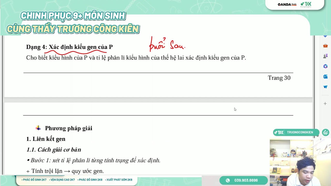 Hoán Vị Gen Cơ Bản Phép Lai