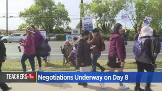 Sacramento Teacher Strike: Negotiations Underway On Day 8
