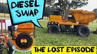 196cc Diesel Kill Switch! Lost footage of Diesel PowerWheels Caterpillar Dump Truck Build