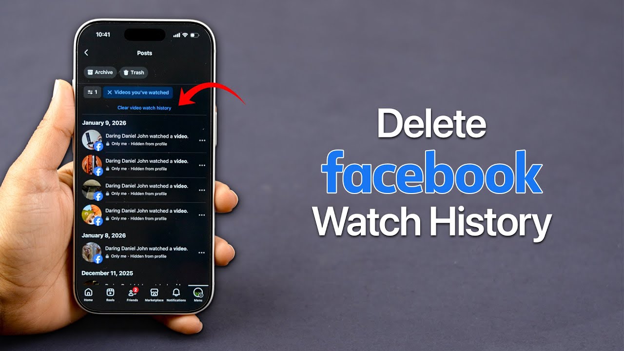 How To Delete Facebook Watch History?