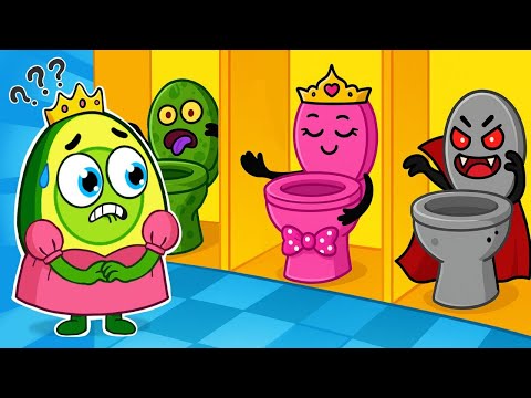 Which Restroom Should Princess Go To? Potty Training with VocaVoca Friends | Kids Songs