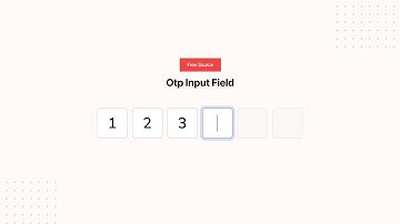 Otp Input Field - HTML CSS Javascript