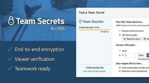 Team Secrets for Jira