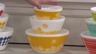 Pyrex Vintage Charm Set of 3 Mixing Bowls on QVC