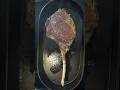 Cast Iron Tomahawk Ribeye Steak