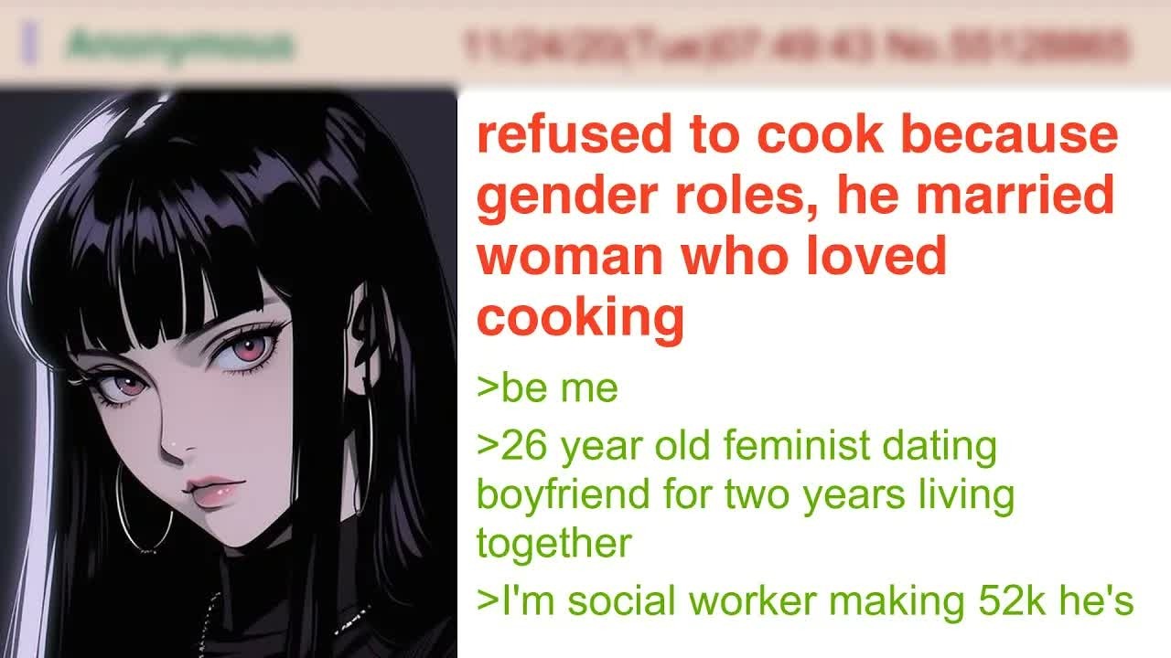 Feminist Says She Won't Cook Because Gender Roles, He Marries Woman Who Enjoys Cooking