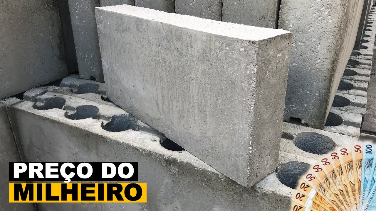 Qual o preço do milheiro de blocos de concreto celular? - YouTube