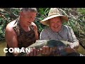 Andy Goes Hillbilly Handfishin' | CONAN on TBS