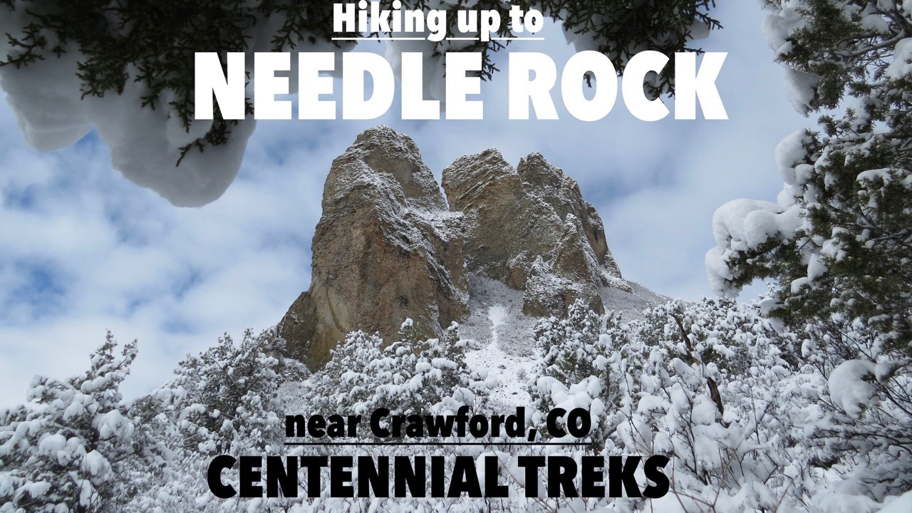 Hiking up to Needle Rock near Crawford CO