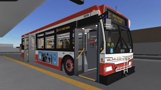 Roblox Toronto Transit Commission Short ride on #8219 on Route 76 From Norseman street to RY station