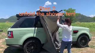 Shower Tent, Portable Outdoor Changing Clothes Camping Car Side Shower Tent