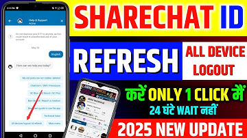 sharechat id refresh kaise karen | sharechat id refresh kaise kare  | sharechat id refresh