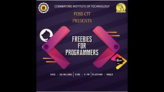 Knowing FREEBIES | Uthra S & Deepak | FOSS CIT