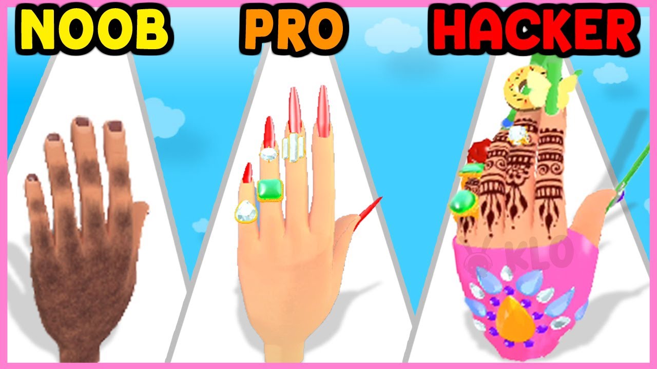 NOOB vs PRO vs HACKER in Hand Evolution Runner