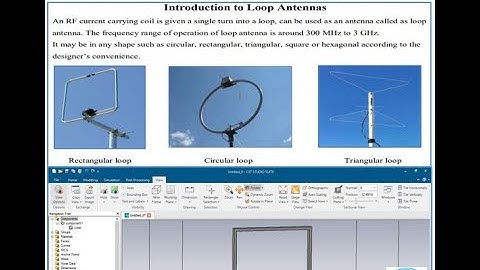 Design and Simulation of Rectangular Loop Antenna using CST Studio | AWP Lab Tutorial 04-Part 01