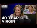 Elizabeth banks remembers her role in the 40yearold virgin  conan obrien needs a friend