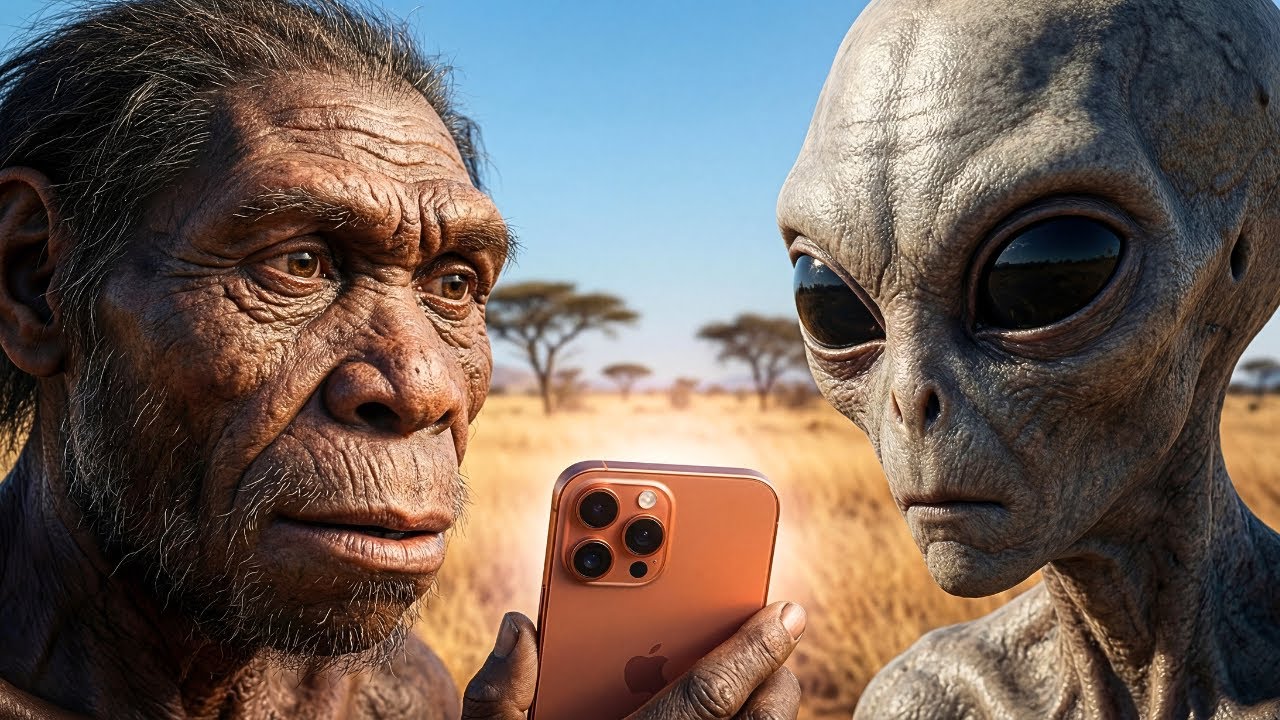 What Happens When a Prehistoric Hominid Finds an iPhone on the Savanna