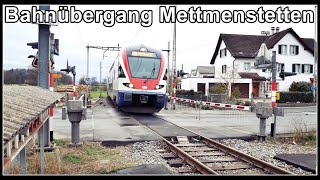 Railroad Crossing Switzerland / Bahnübergang Mettmerstetten, Kanton Zürich, Schweiz