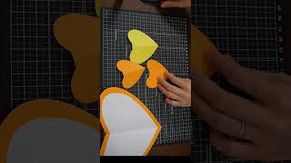 DIY pop up heart card tutorial #shorts