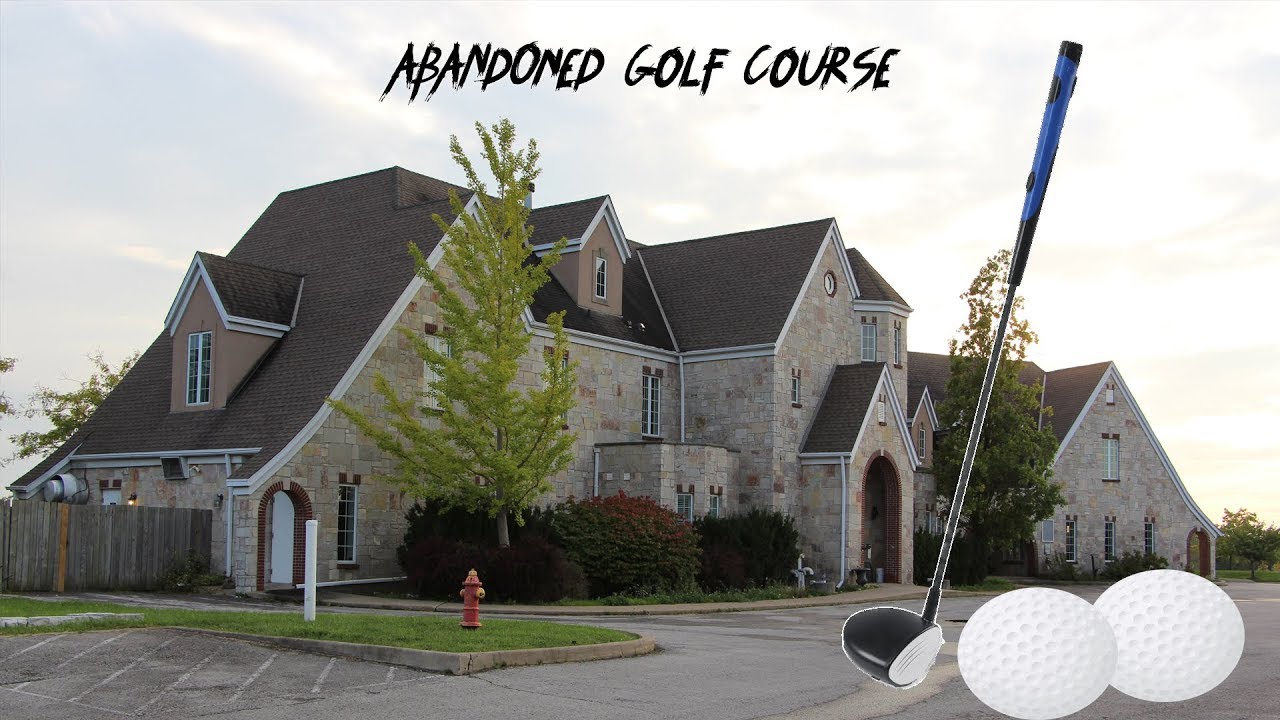 Заброшенное поле для гольфа и клубный дом Mansion | Найдены тысячи мячей для гольфа