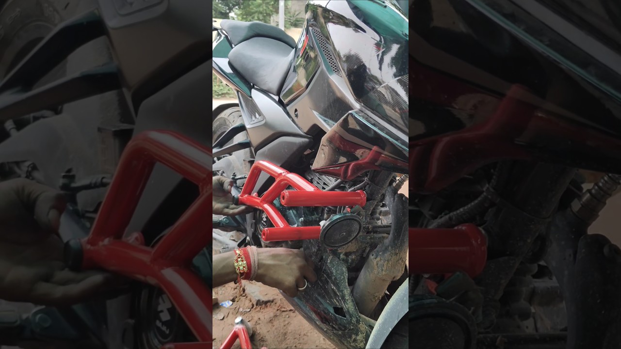 crash guard installation on Pulsar n160