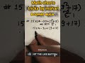 Math Shorts Tricks by Mohan 🔥 | 5 Sec Me Solve Kare #maths #shorts #videoshort