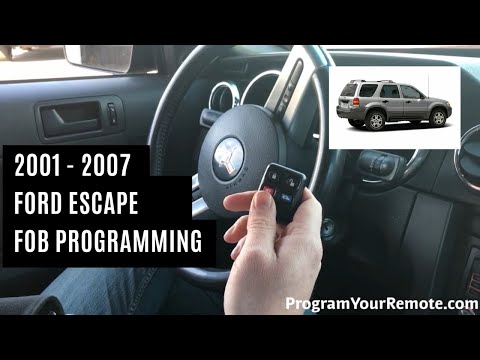 How To Program A Ford Escape Remote Key Fob 2001 - 2007