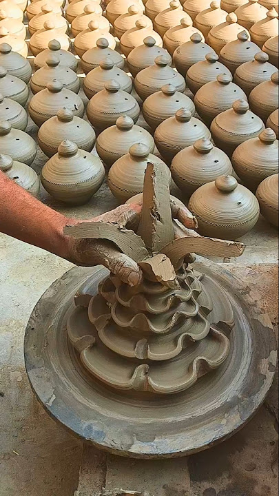 pottery with clay 🌸 #shorts #video #viral #trending #pottery #clay #art #like #love #music