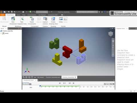 How to Make a Presentation File in Inventor 2018