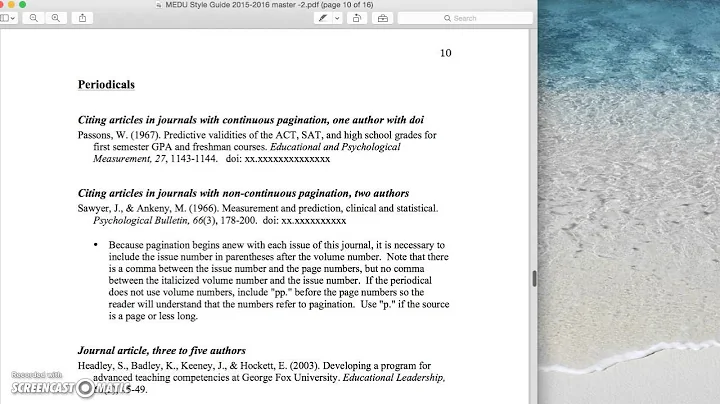 Finding Articles with GFU library & APA Formatting