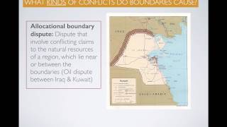 APHG.4.4 -What are the different types of boundary disputes?