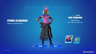 VIVI CHROMA NEW FORTNITE TRUE COLORS PLAYSTATION CELEBRATION PACK