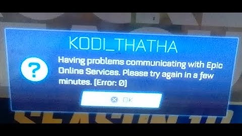 How to fix Error 0 Rocket League Having problems communicating with Epic Online Services PS4 / PS5