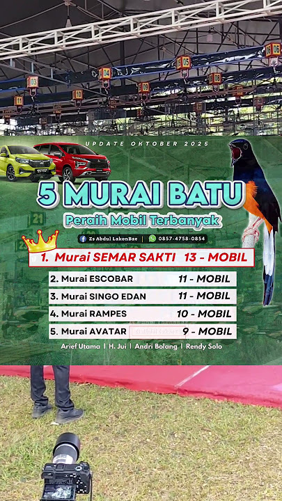 5 Murai Batu Peraih Mobil Terbanyak || SINGO EDAN - RAMPES - SEMAR SAKTI - AVATAR - ESCOBAR