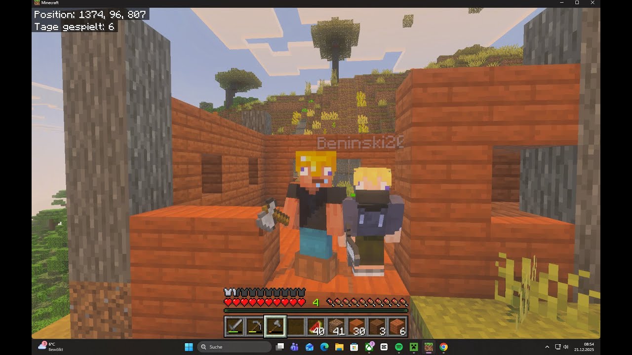 2 Folge Wir finden ein Dorf und bauen unsere Häuser!