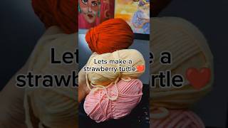 CROCHET TURTLE (STRAWBERRY VERSION) 💞 #crochetshorts #youtubercreator