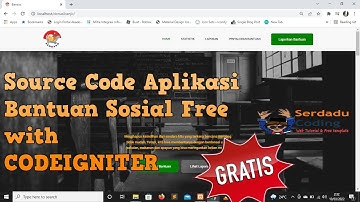 Aplikasi Bantuan Sosial Berbasis Web dengan Codeigniter | Free Download