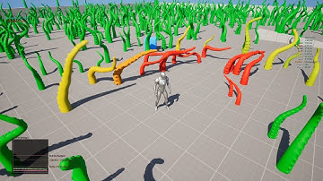 Instances Skeletal Mesh Tentacles