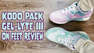 Asics Gel-Lyte III OG Kodo Pack (Eucalyptus & Hydrangea) On Feet Review