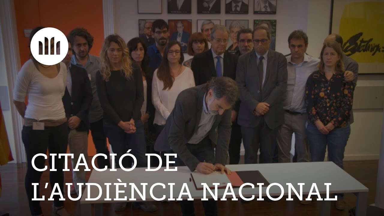 Citació de l'Audiènca Nacional a Jordi Cuixart