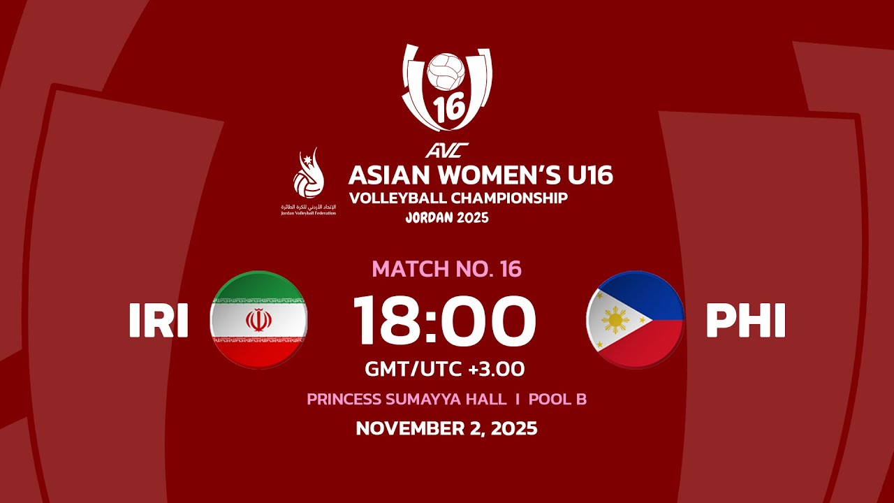 [ LIVE ] IRI VS PHI I 2nd Asian Women's U16