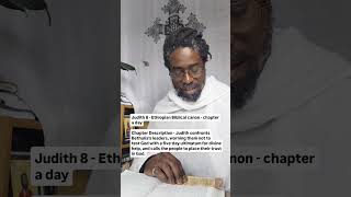 Judith 8 - Ethiopian Biblical canon - chapter a day