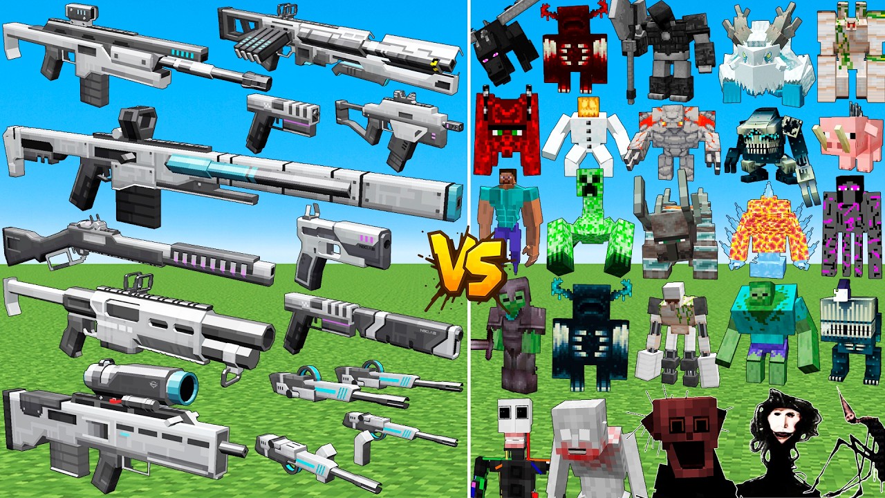 What TaCZ Applied Gun Can Defeat The Most All New Bosses in Minecraft ...