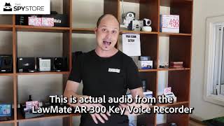 LawMate® AR-300 Key Voice Recorder - Audio Test