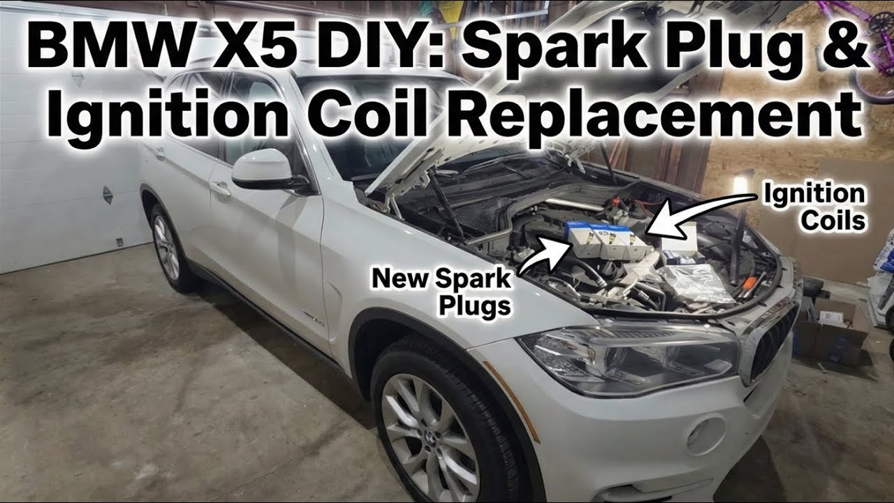2016 BMW X5 ignition coil and sparkplug replacement