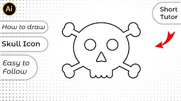 How to make Skull Icon in Adobe Illustrator
